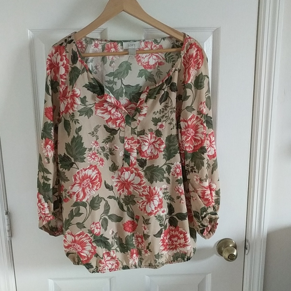 Loft Floral blouse